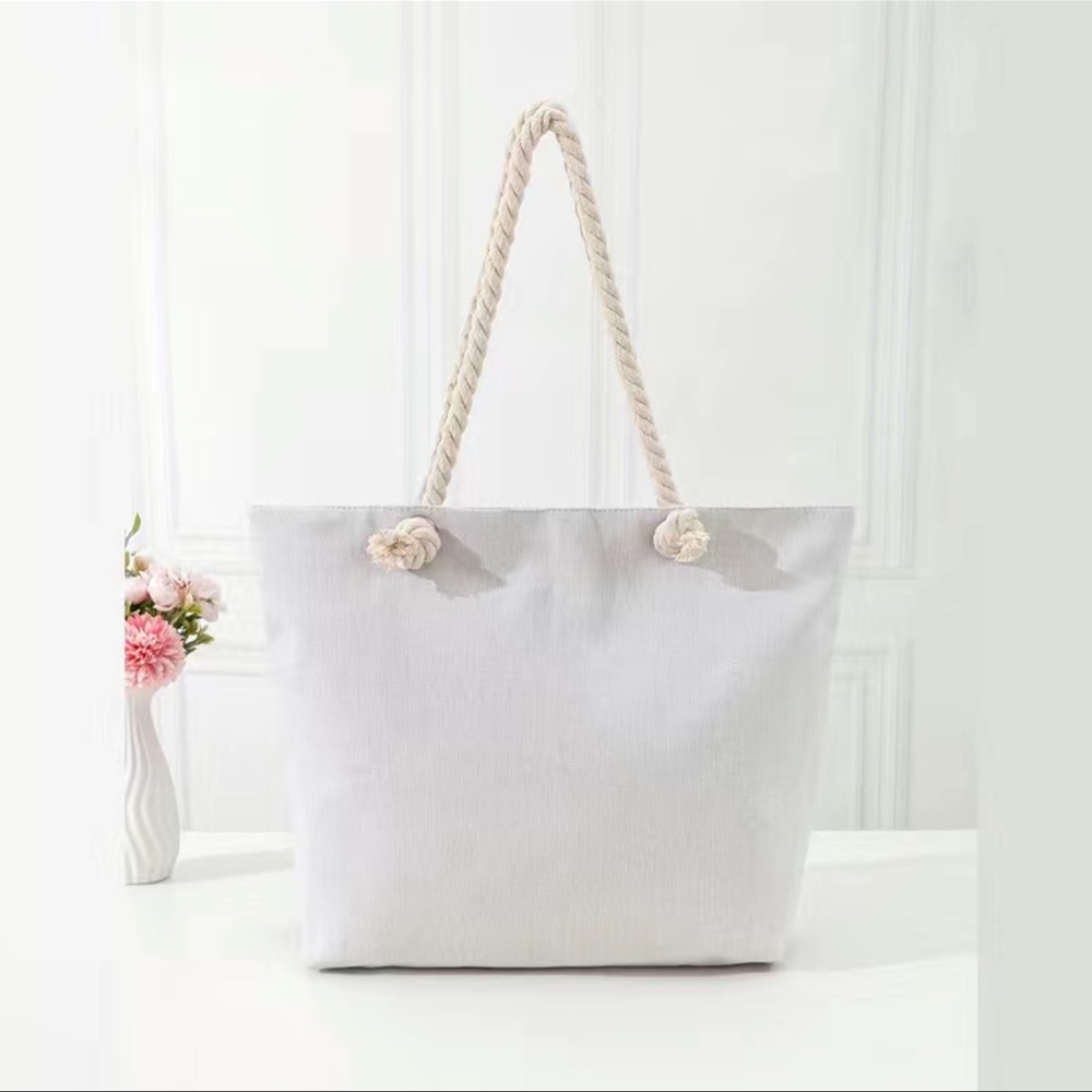 Evil Eye Rope Handle Tote - Picture 3 of 3